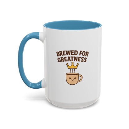 Brewed for Greatness Coffee Mug - Motivational Ceramic Cup, Office Gift, Home Decor, Birthday Present, Tea Lovers