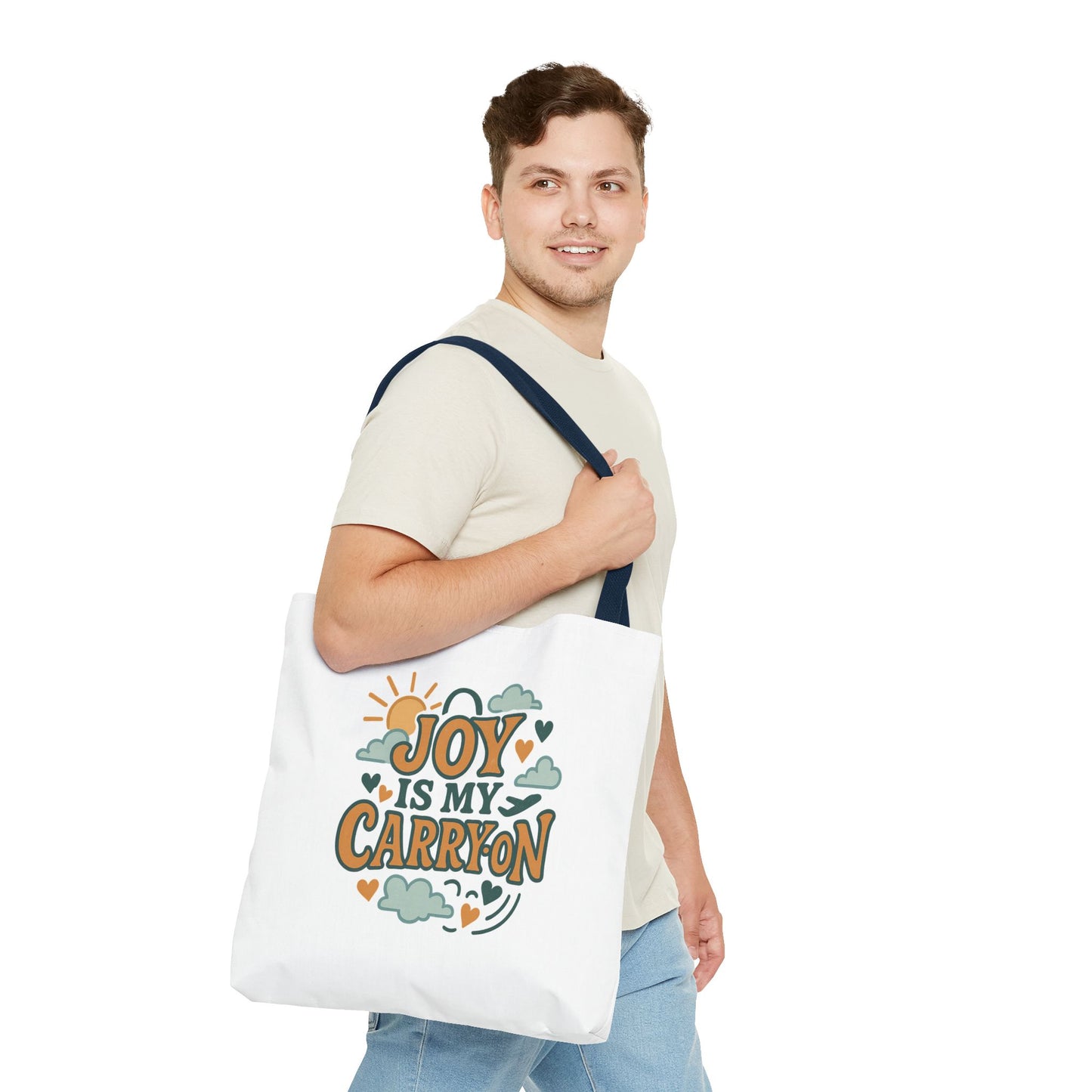 Joyful Carryall Tote Bag | Eco-Friendly Shopper | Perfect for Gifts, Organizing, Travel, Beach Days, and Everyday Errands