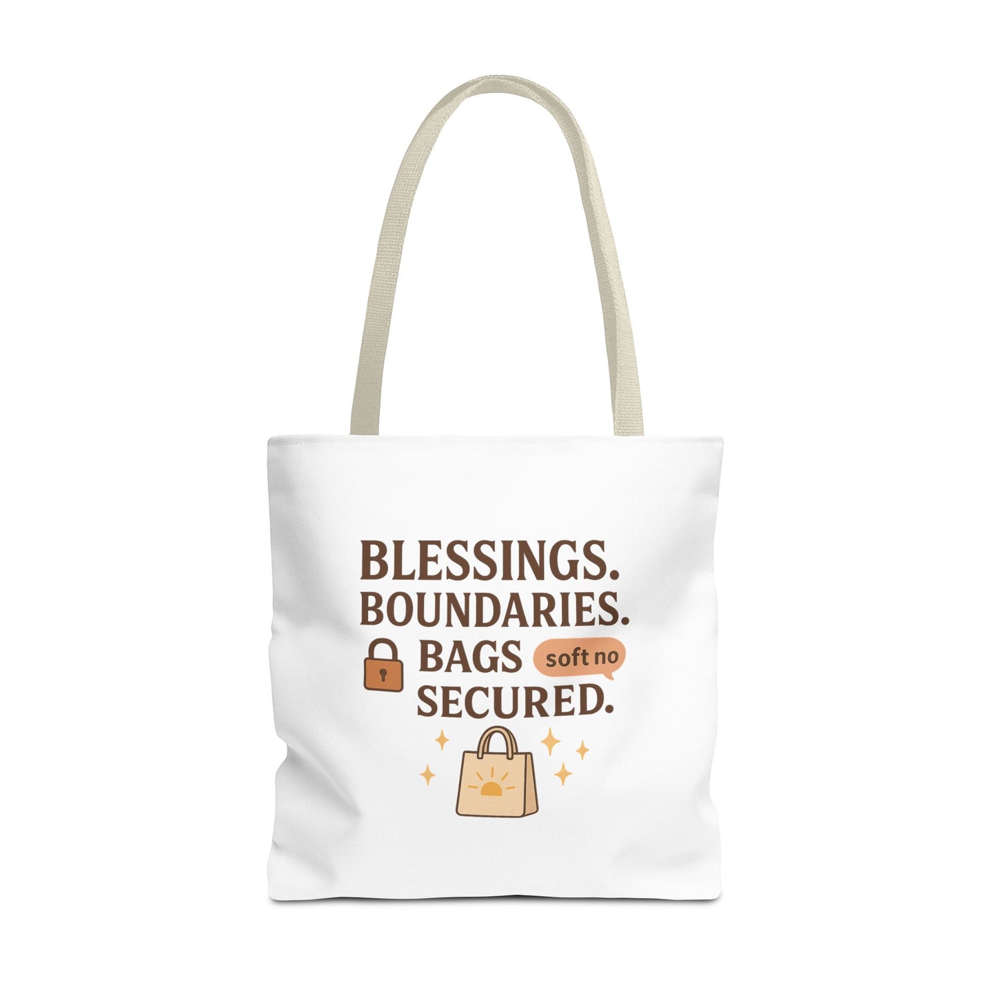 Blessings & Boundaries Tote Bag - Unique AOP Design for Daily Use, Gift for Friends, Travel, Shopping, Eco-Friendly Bag
