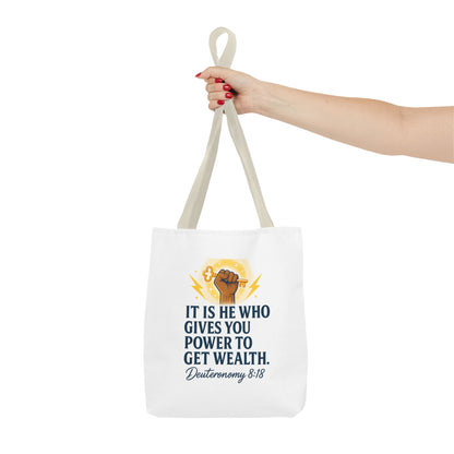 Empowering Inspirational Tote Bag, Motivational Bag, Gifts for Motivated Individuals, Scripture Tote, Versatile Shopping Bag