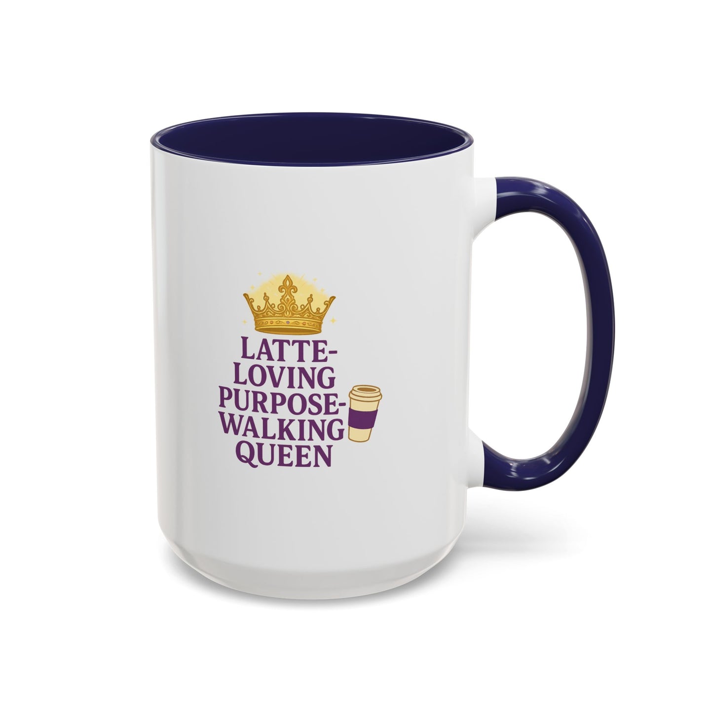 Latte-Loving Queen Coffee Mug - Perfect for Coffee Lovers, Birthday Gift, Personalized Kitchen Decor, Mother's Day Gift, Fun Office Mug