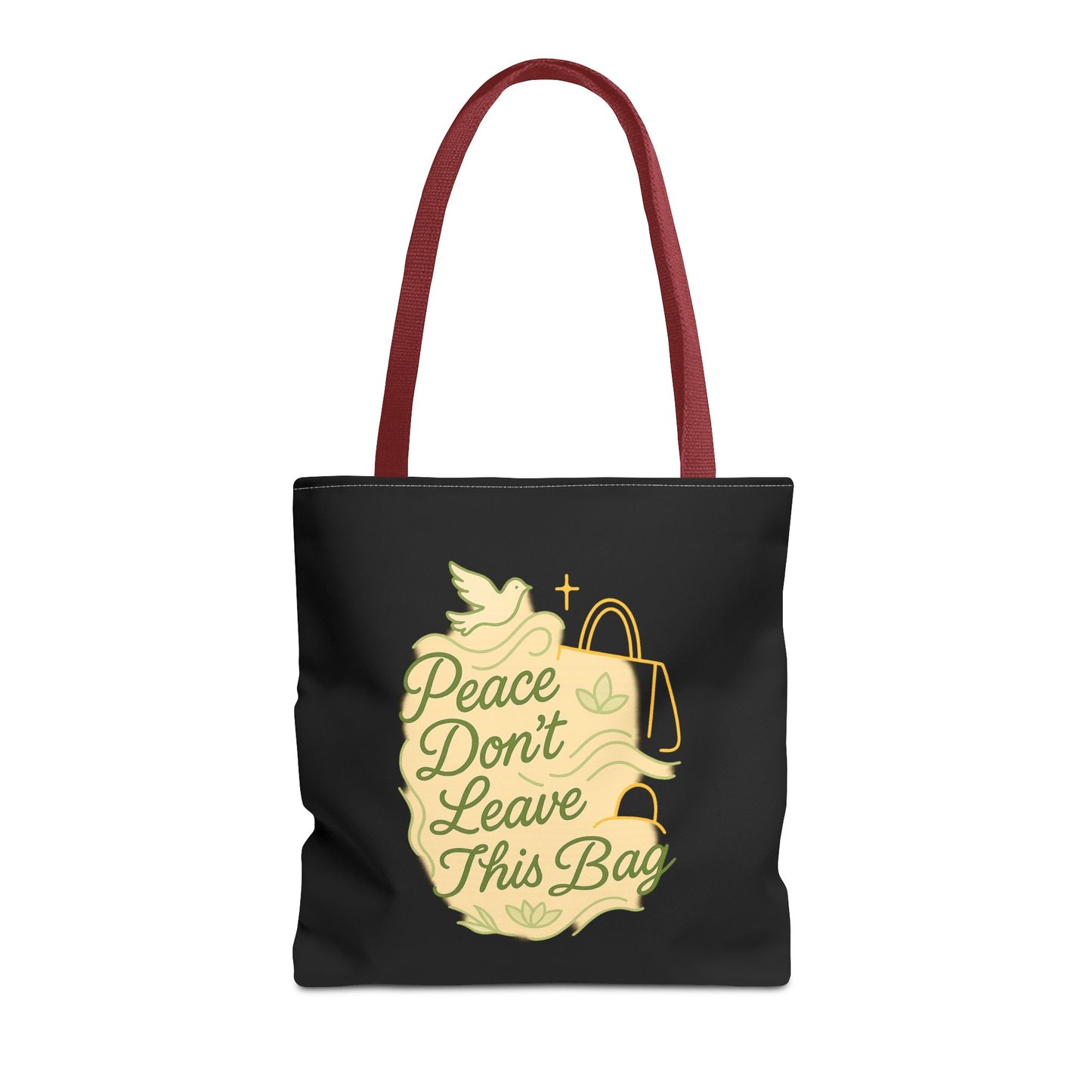 Peaceful Spirit Tote Bag, Eco-Friendly Canvas Bag, Stylish Shopping Bag, Inspirational Gift, Everyday Tote, Faith-Based Accessory