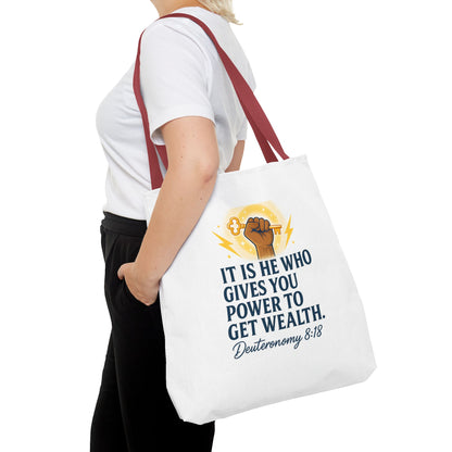Empowering Inspirational Tote Bag, Motivational Bag, Gifts for Motivated Individuals, Scripture Tote, Versatile Shopping Bag