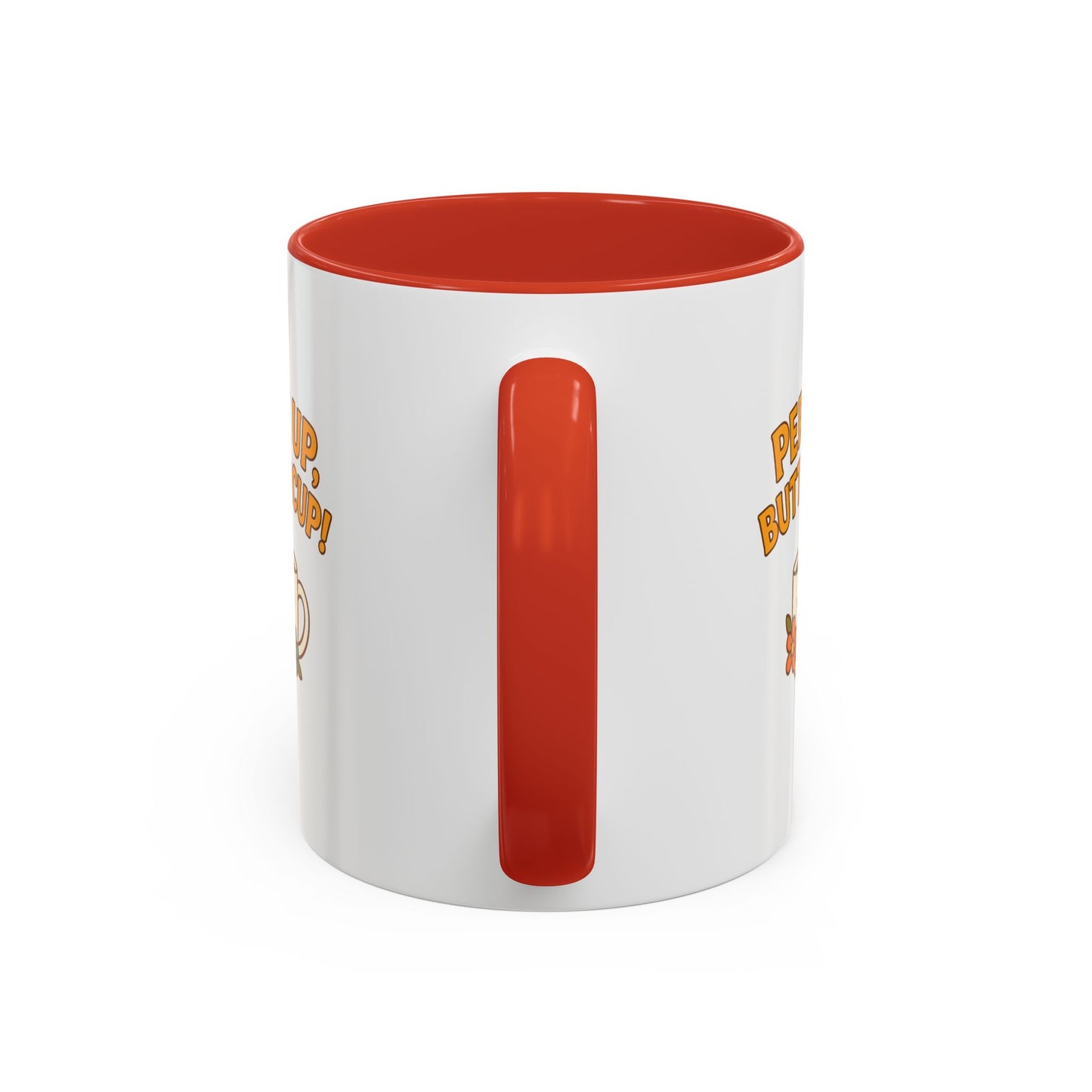 Perk Up, Buttercup! Cute Accent Coffee Mug for Daily Motivation, Gift for Coffee Lovers, Home Office Decor, Floral Tea Cup