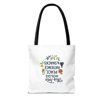 Peace & Patience Inspirational Tote Bag