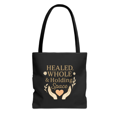 Spiritual Healing Tote Bag, Eco-Friendly Shopping Bag, Inspirational Gift, Reusable Market Tote, Mindfulness Carrier