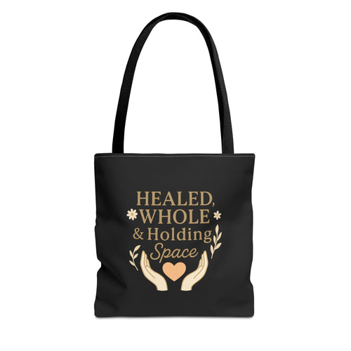 Spiritual Healing Tote Bag, Eco-Friendly Shopping Bag, Inspirational Gift, Reusable Market Tote, Mindfulness Carrier