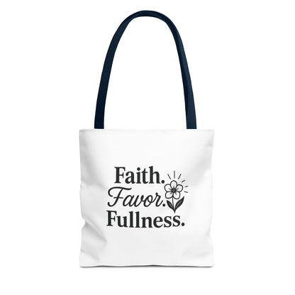 Faith-Inspired Tote Bag for Daily Essentials, Eco-Friendly Shopping Bag, Motivational Quote Tote, Spiritual Gift, Everyday Use