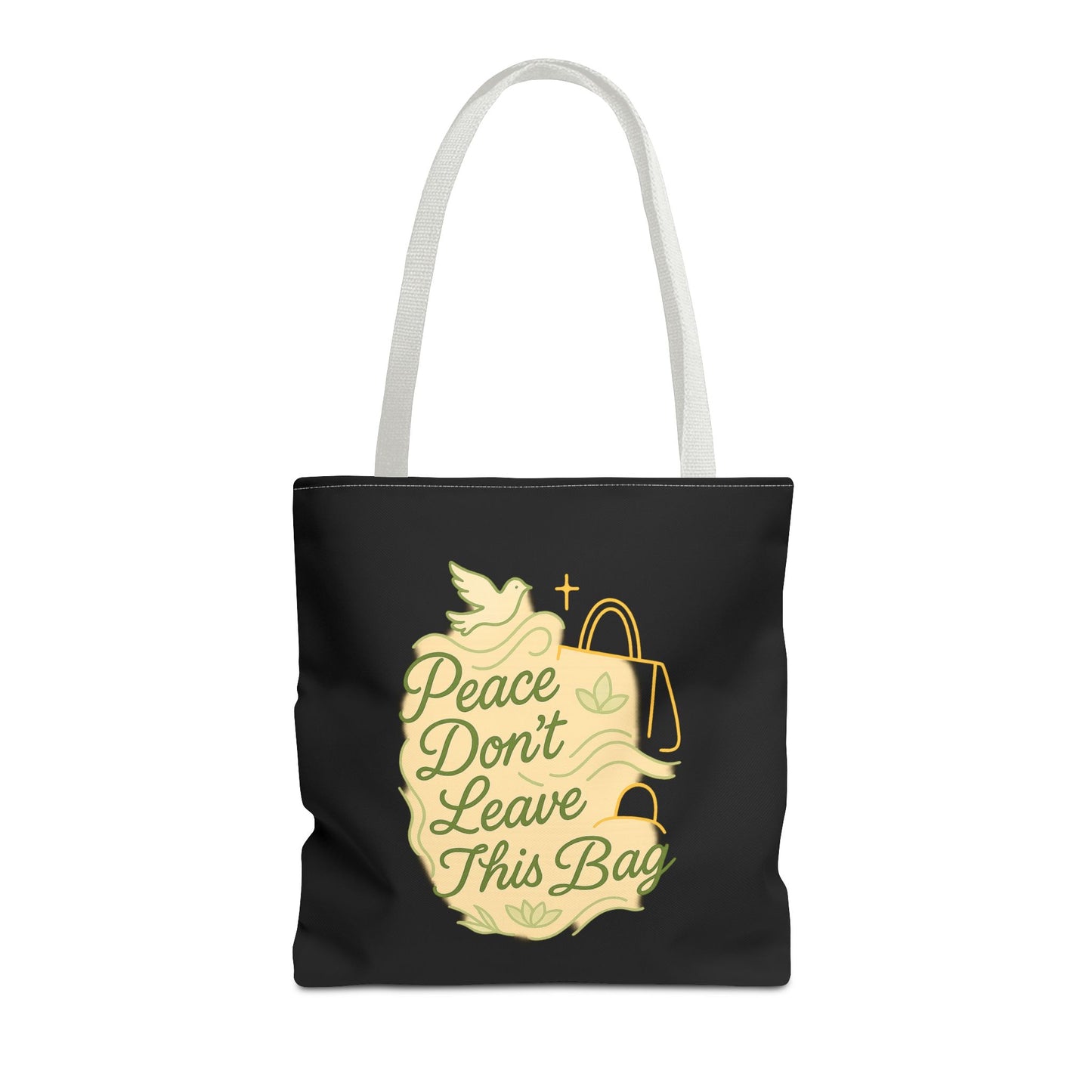 Peaceful Spirit Tote Bag, Eco-Friendly Canvas Bag, Stylish Shopping Bag, Inspirational Gift, Everyday Tote, Faith-Based Accessory
