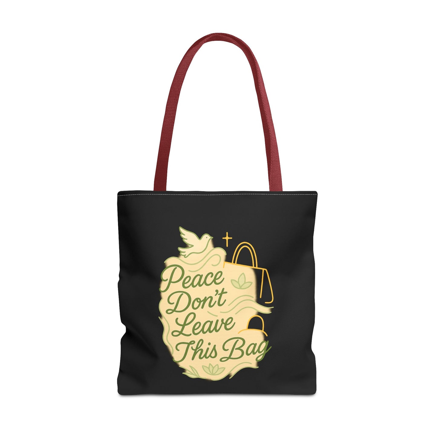 Peaceful Spirit Tote Bag, Eco-Friendly Canvas Bag, Stylish Shopping Bag, Inspirational Gift, Everyday Tote, Faith-Based Accessory