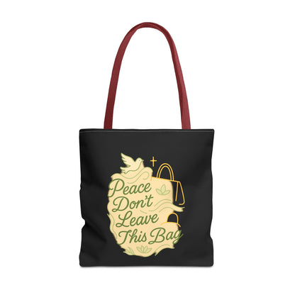 Peaceful Spirit Tote Bag, Eco-Friendly Canvas Bag, Stylish Shopping Bag, Inspirational Gift, Everyday Tote, Faith-Based Accessory