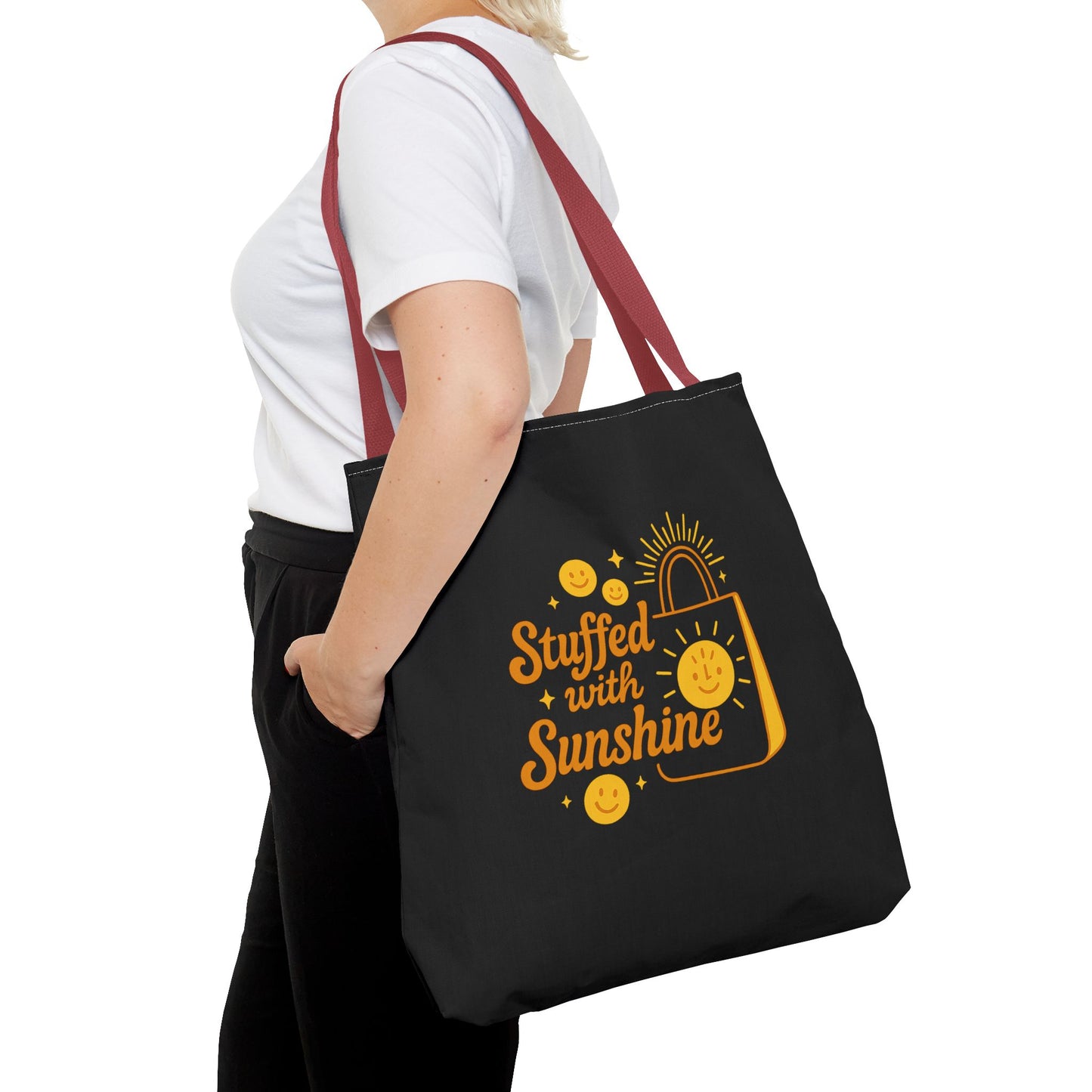Sunshine Tote Bag Brighten Your Day  Reusable Shopping Bag  Beach Tote  Gift Idea for Friends  Summer Essentials