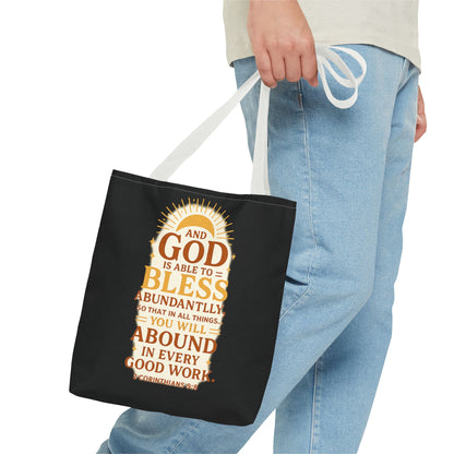 Faith-Inspired Tote Bag, Inspirational Gift, Christian Decor, Church Outing, Everyday Use, Scripture Tote