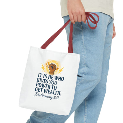 Empowering Inspirational Tote Bag, Motivational Bag, Gifts for Motivated Individuals, Scripture Tote, Versatile Shopping Bag