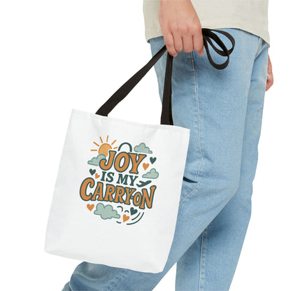 Joyful Carryall Tote Bag | Eco-Friendly Shopper | Perfect for Gifts, Organizing, Travel, Beach Days, and Everyday Errands