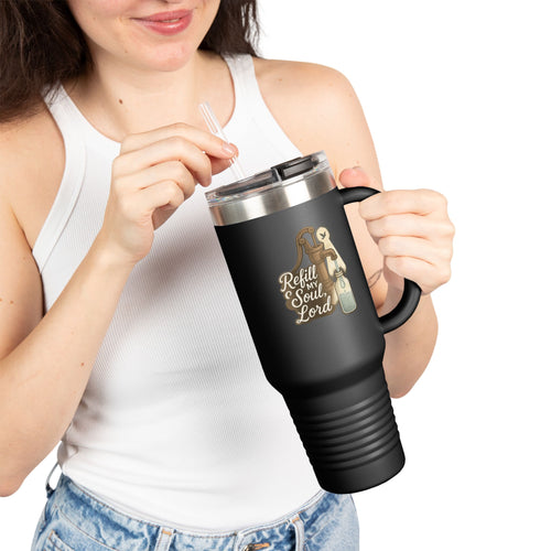 Faith-Inspired Soulful 40oz Insulated Travel Mug