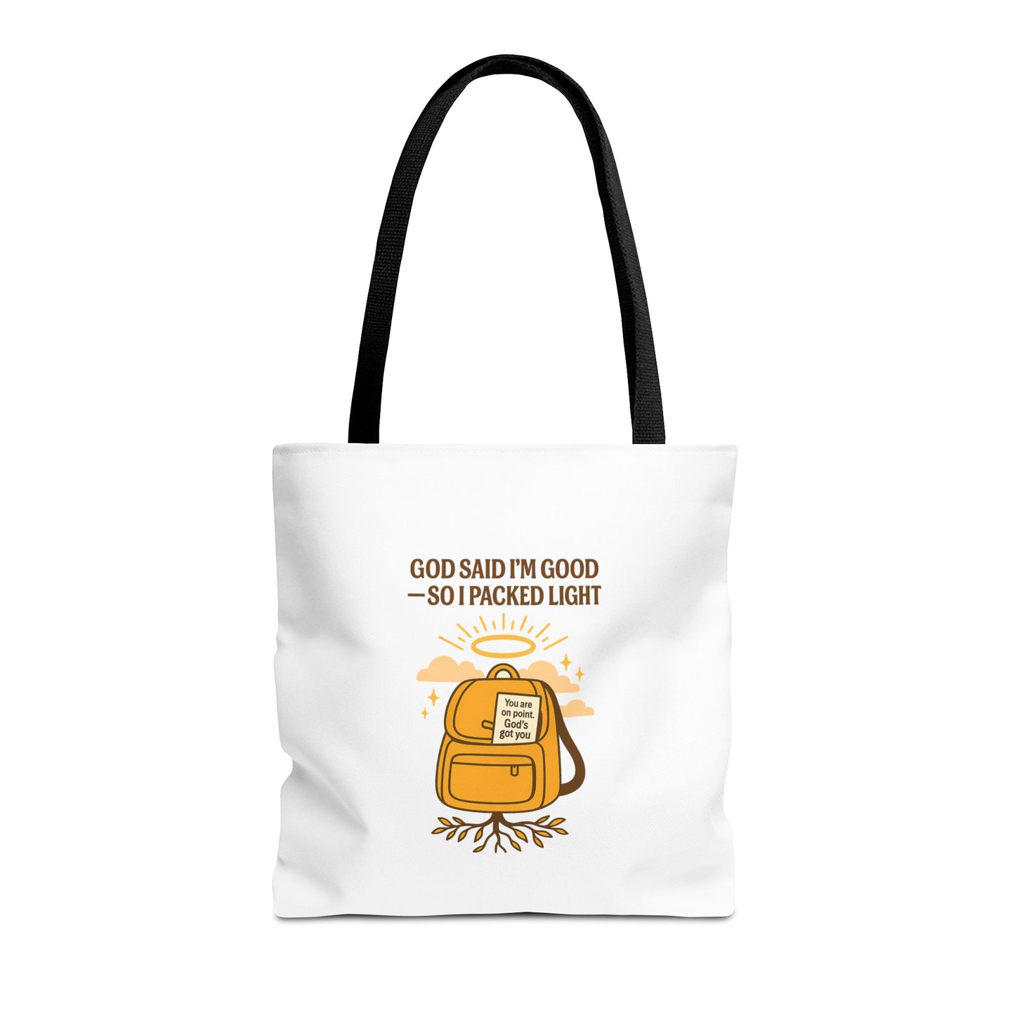 Inspirational Tote Bag - 'God Said I'm Good' Quote, Motivational Gift, Reusable Shopping Bag, Eco-Friendly Accessory, Everyday Use