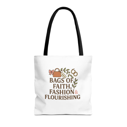 Faith & Fashion Tote Bag | Stylish Everyday Carry, Perfect for Gifts, Shopping, Church Events, and Personal Use