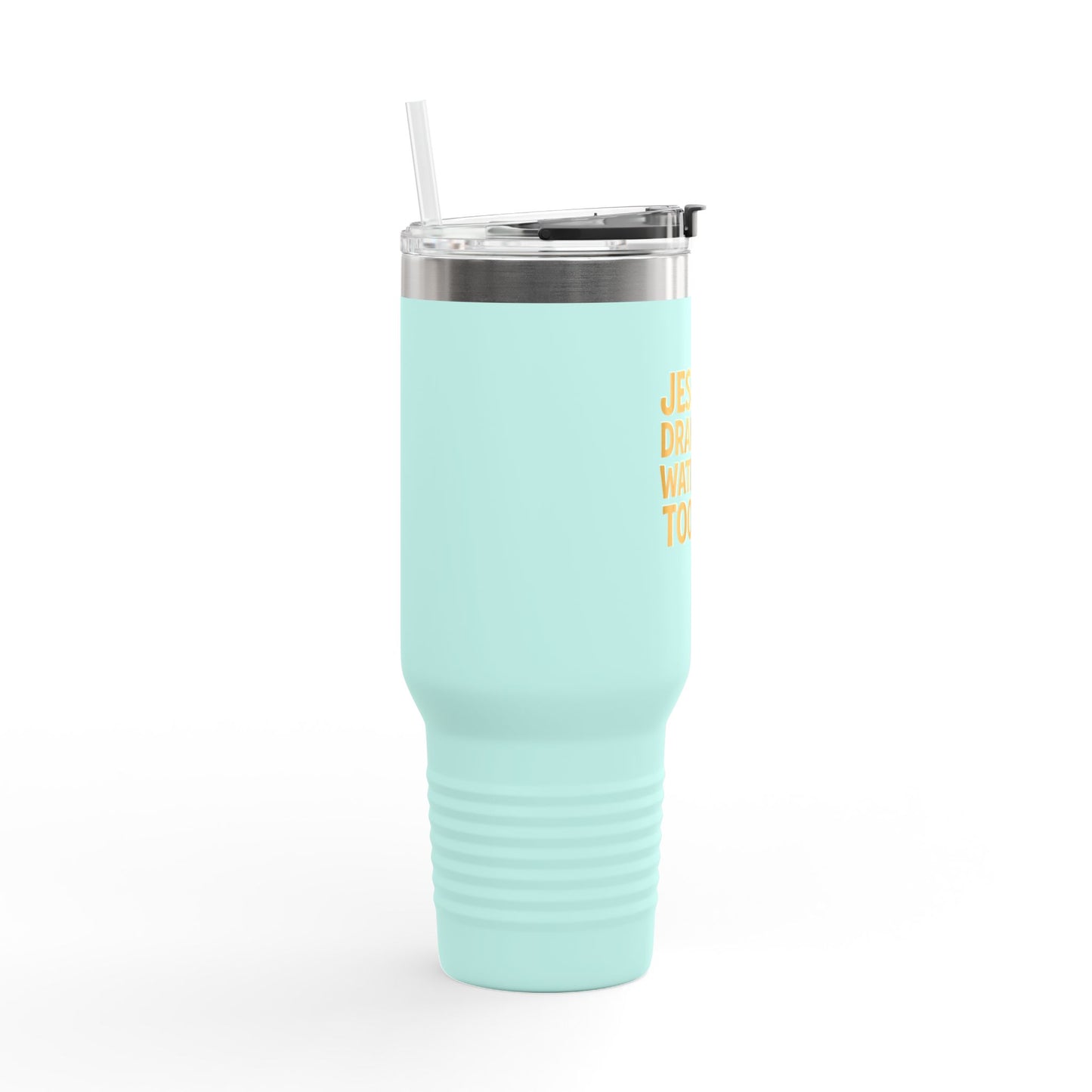 Jesus Drank Water - Fun Insulated Travel Mug, Jesus Drank Water Too, 40oz Coffee Tumbler, Perfect for Gifts, Inspirational Travel Cup, Bible Verse Drinkware