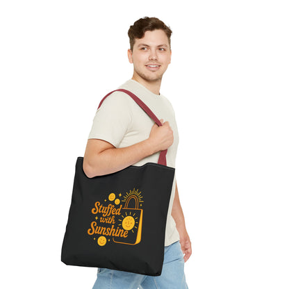 Sunshine Tote Bag Brighten Your Day  Reusable Shopping Bag  Beach Tote  Gift Idea for Friends  Summer Essentials