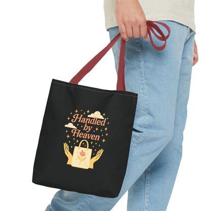 Heavenly Handled Tote Bag - Eco-Friendly Gift, Everyday Carry, Shopping Companion, Gift for Her, Travel Essential