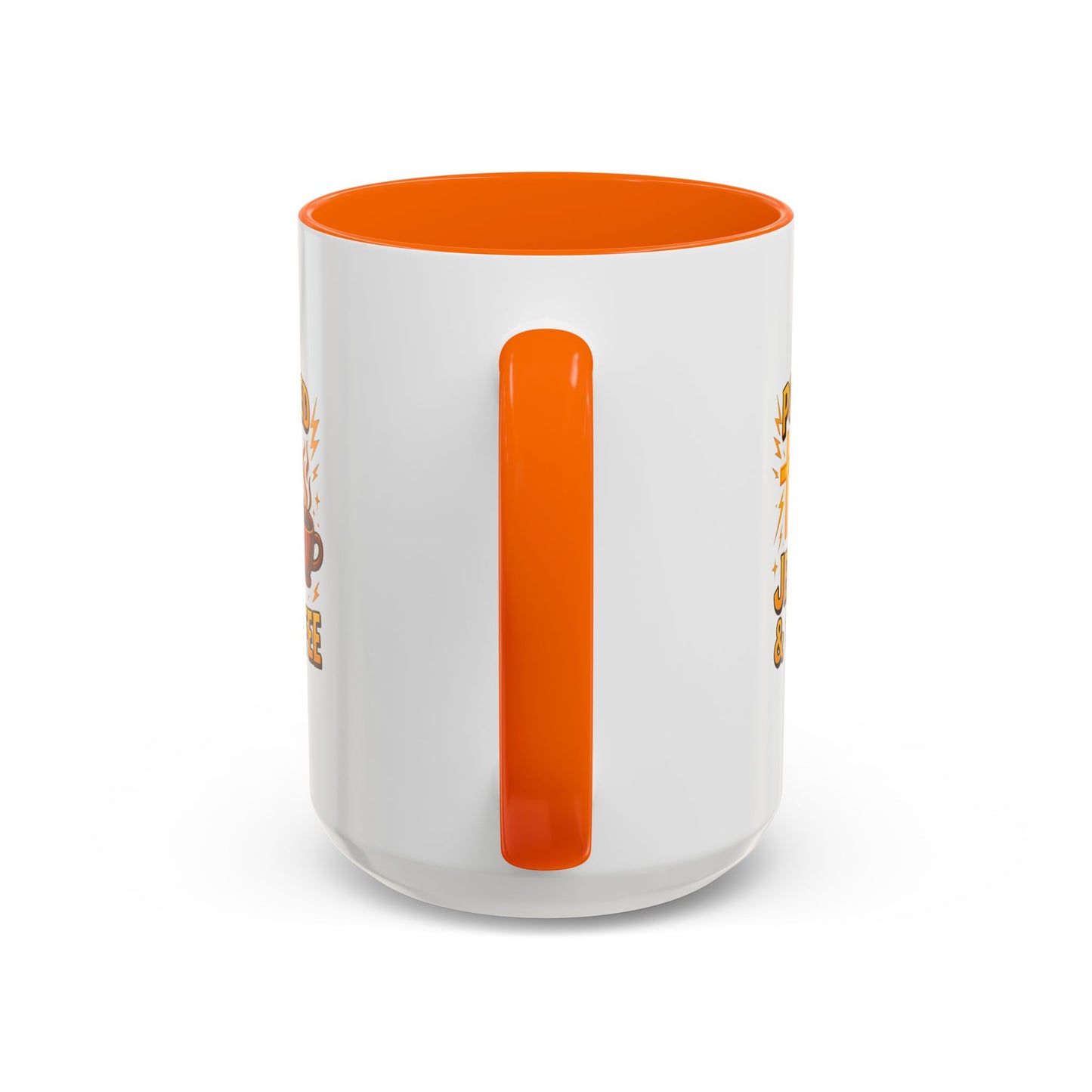 Coffee Lover's Accent Mug - Powered by Jesus & Coffee, Inspirational Drinkware, Christian Gift, Coffee Enthusiast, Religious Mug, [...]