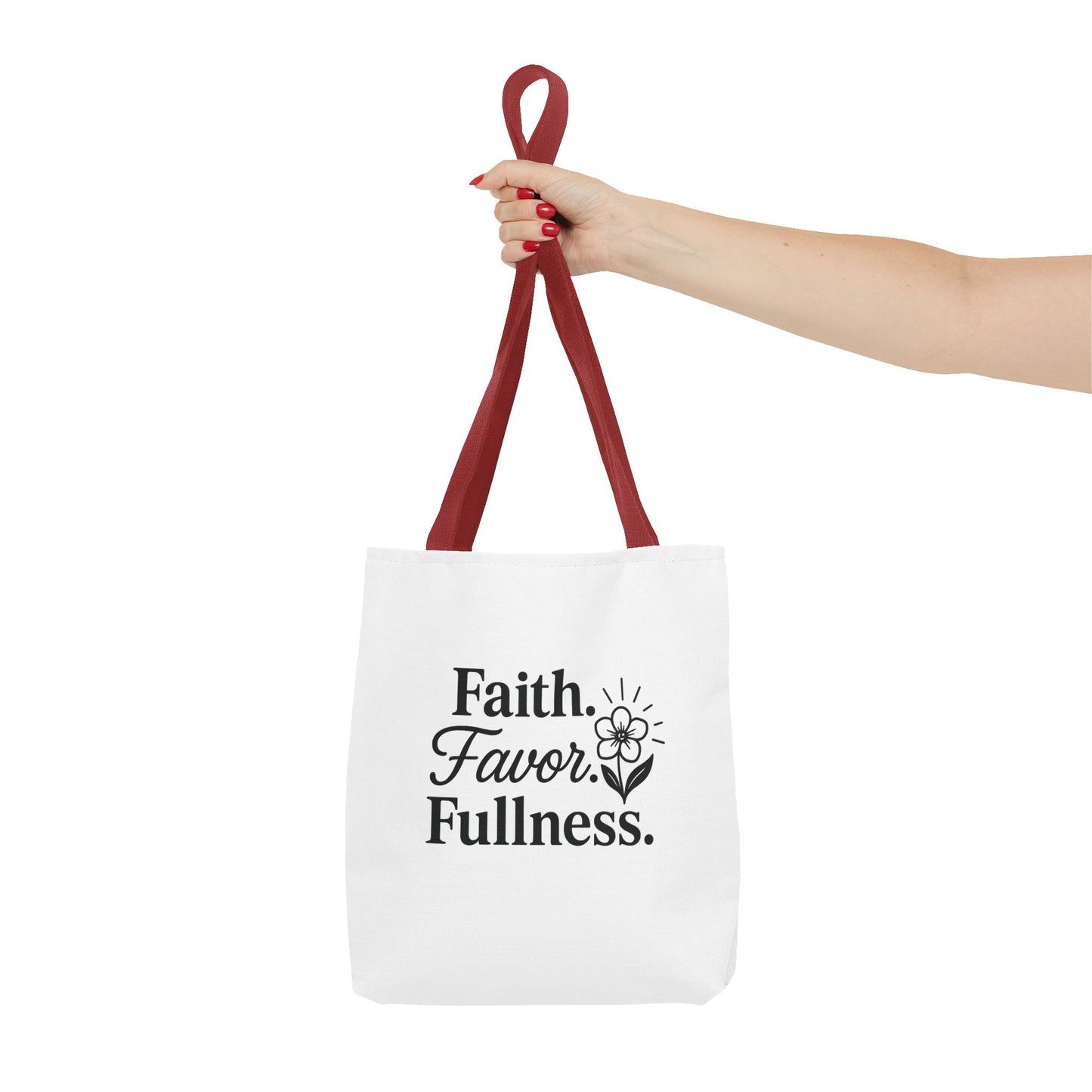 Faith-Inspired Tote Bag for Daily Essentials, Eco-Friendly Shopping Bag, Motivational Quote Tote, Spiritual Gift, Everyday Use
