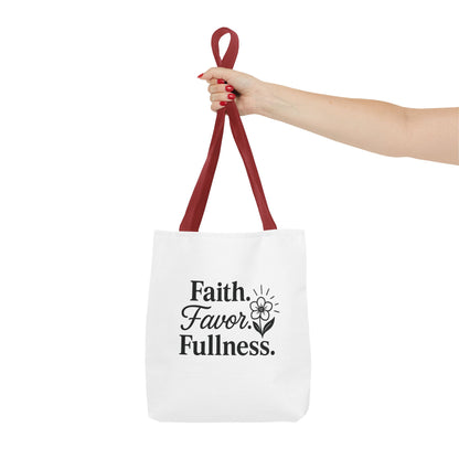 Faith-Inspired Tote Bag for Daily Essentials, Eco-Friendly Shopping Bag, Motivational Quote Tote, Spiritual Gift, Everyday Use