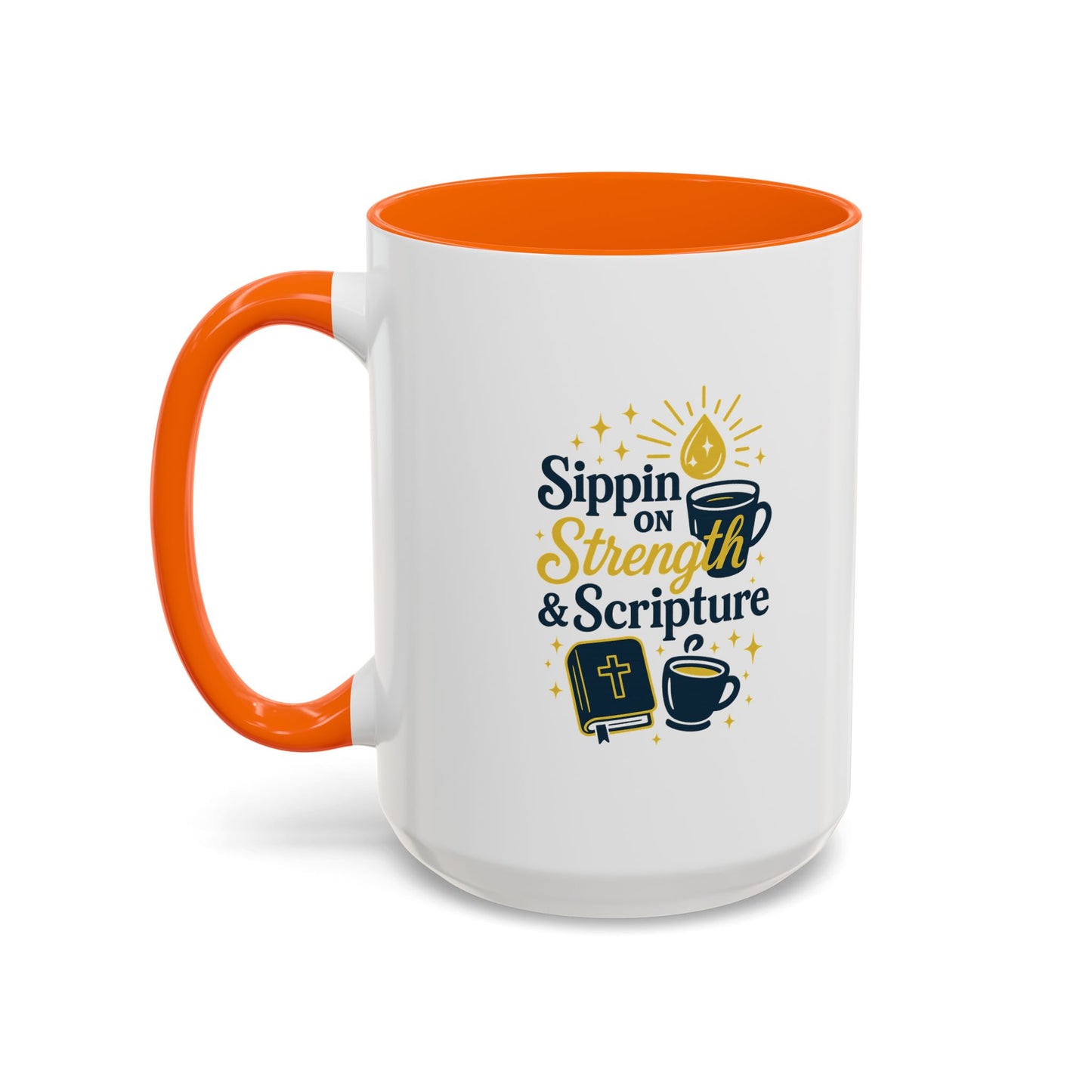 Inspirational Coffee Mug - Sippin' on Strength & Scripture - Perfect Gift for Coffee Lovers, Spiritual Growth, Daily Inspiration, [...]