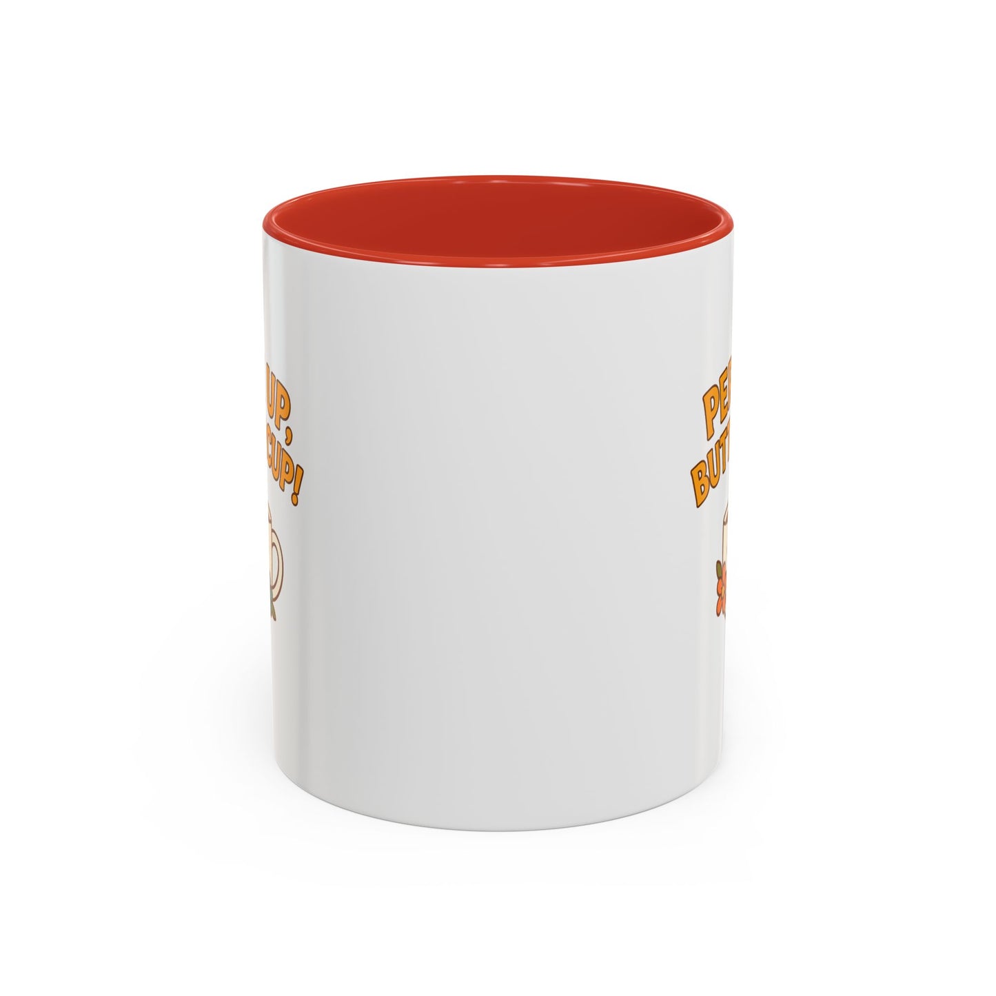 Perk Up, Buttercup! Cute Accent Coffee Mug for Daily Motivation, Gift for Coffee Lovers, Home Office Decor, Floral Tea Cup
