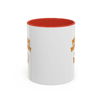 Perk Up, Buttercup! Cute Accent Coffee Mug for Daily Motivation, Gift for Coffee Lovers, Home Office Decor, Floral Tea Cup