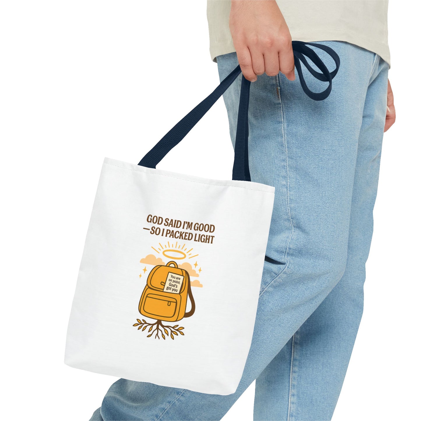 Inspirational Tote Bag - 'God Said I'm Good' Quote, Motivational Gift, Reusable Shopping Bag, Eco-Friendly Accessory, Everyday Use