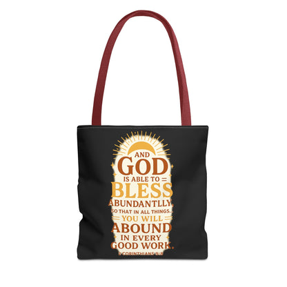 Faith-Inspired Tote Bag, Inspirational Gift, Christian Decor, Church Outing, Everyday Use, Scripture Tote