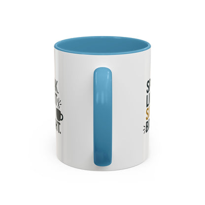 Accent Coffee Mug: Speak Light Sip Bright, Motivational Drinkware, Gift for Coffee Lovers, Inspirational Mug, Home and Office Decor