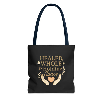 Spiritual Healing Tote Bag, Eco-Friendly Shopping Bag, Inspirational Gift, Reusable Market Tote, Mindfulness Carrier