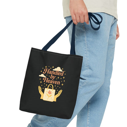 Heavenly Handled Tote Bag - Eco-Friendly Gift, Everyday Carry, Shopping Companion, Gift for Her, Travel Essential