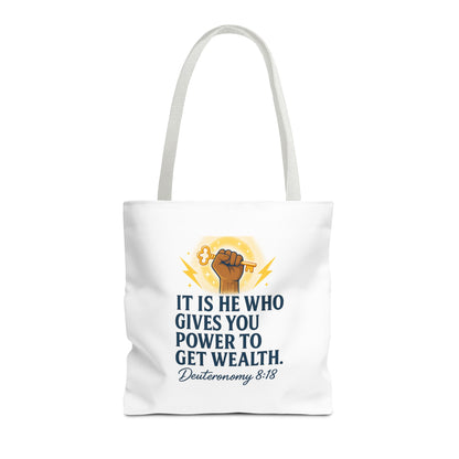 Empowering Inspirational Tote Bag, Motivational Bag, Gifts for Motivated Individuals, Scripture Tote, Versatile Shopping Bag