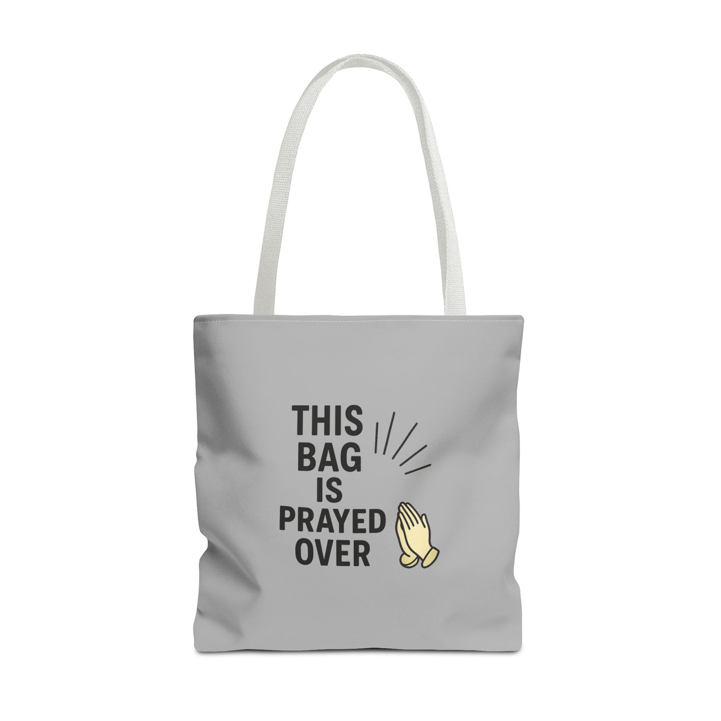 Prayed Over Tote Bag, Spiritual Gift, Christian Tote, Faith Bag, Church Accessory, Inspirational Shopper