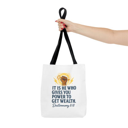 Empowering Inspirational Tote Bag, Motivational Bag, Gifts for Motivated Individuals, Scripture Tote, Versatile Shopping Bag