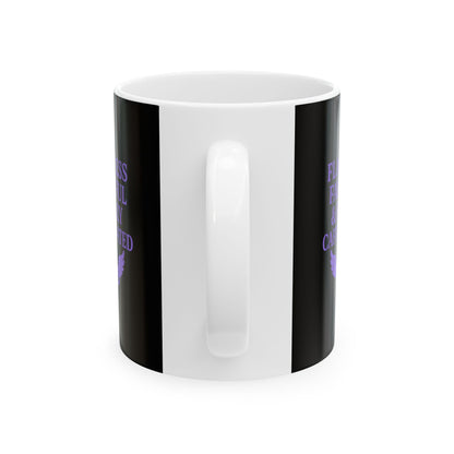 Flawless Faithful & Fully Caffeinated Mystical Black Ceramic Mug, Perfect for Coffee Lovers, Halloween, Witchcraft Gifts, Gift for Her, Customizable Drinkware