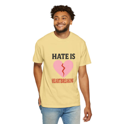 Heartbreaking Message Awareness Garment-Dyed T-Shirt