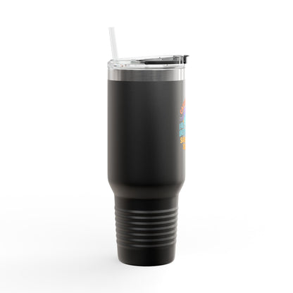 Catch Flights Travel Mug, 40oz Insulated Coffee Cup for Travelers, Unique Gift for Adventurers, Eco-Friendly Reusable Tumbler