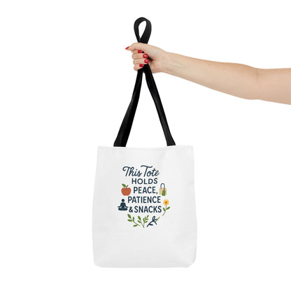 Peace & Patience Inspirational Tote Bag