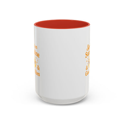 Sippin' on Sunshine Coffee Mug, Positive Vibes Mug, Gift for Coffee Lovers, Inspirational Mug, Housewarming Gift, Fun Drinkware