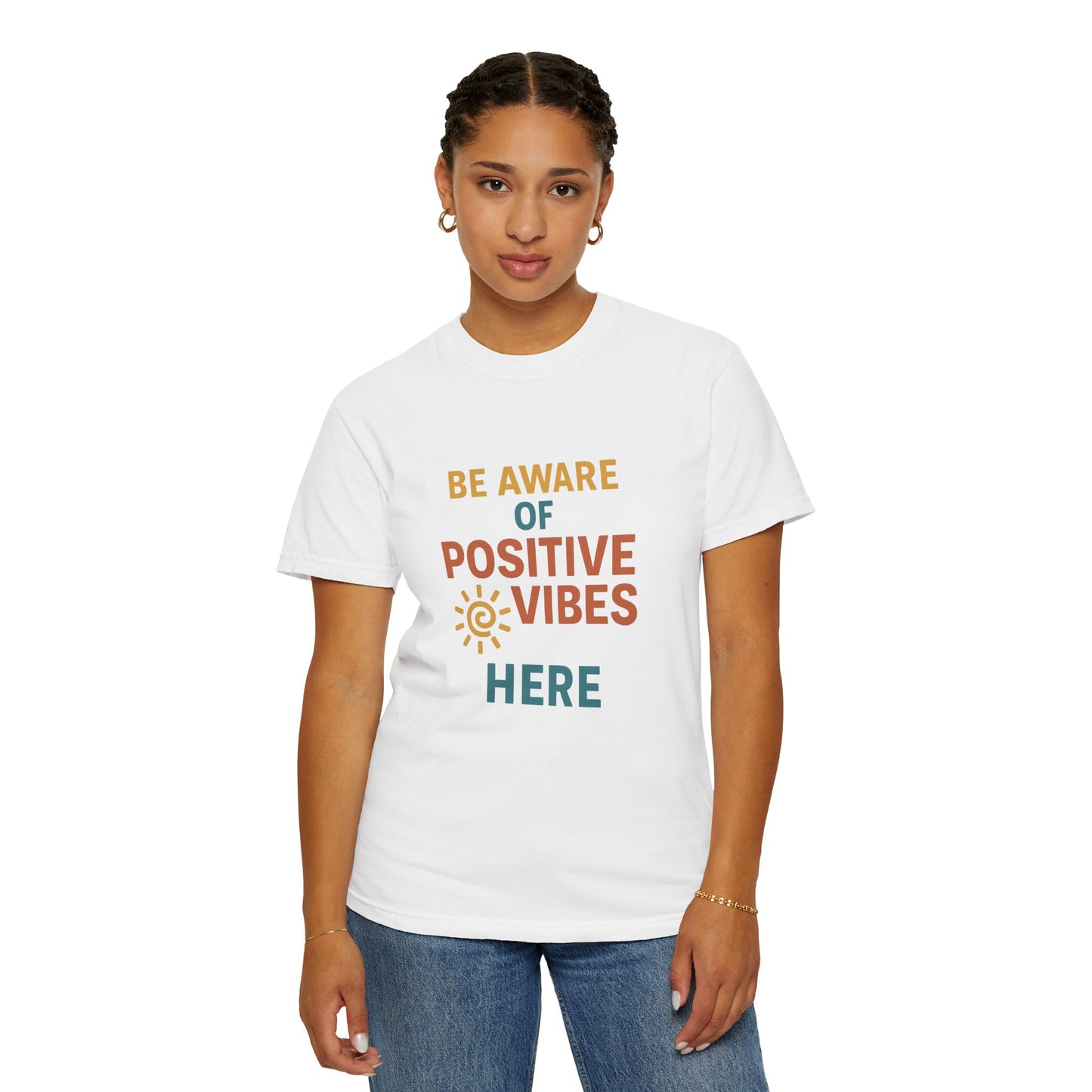 Positive Vibes Garment-Dyed T-Shirt