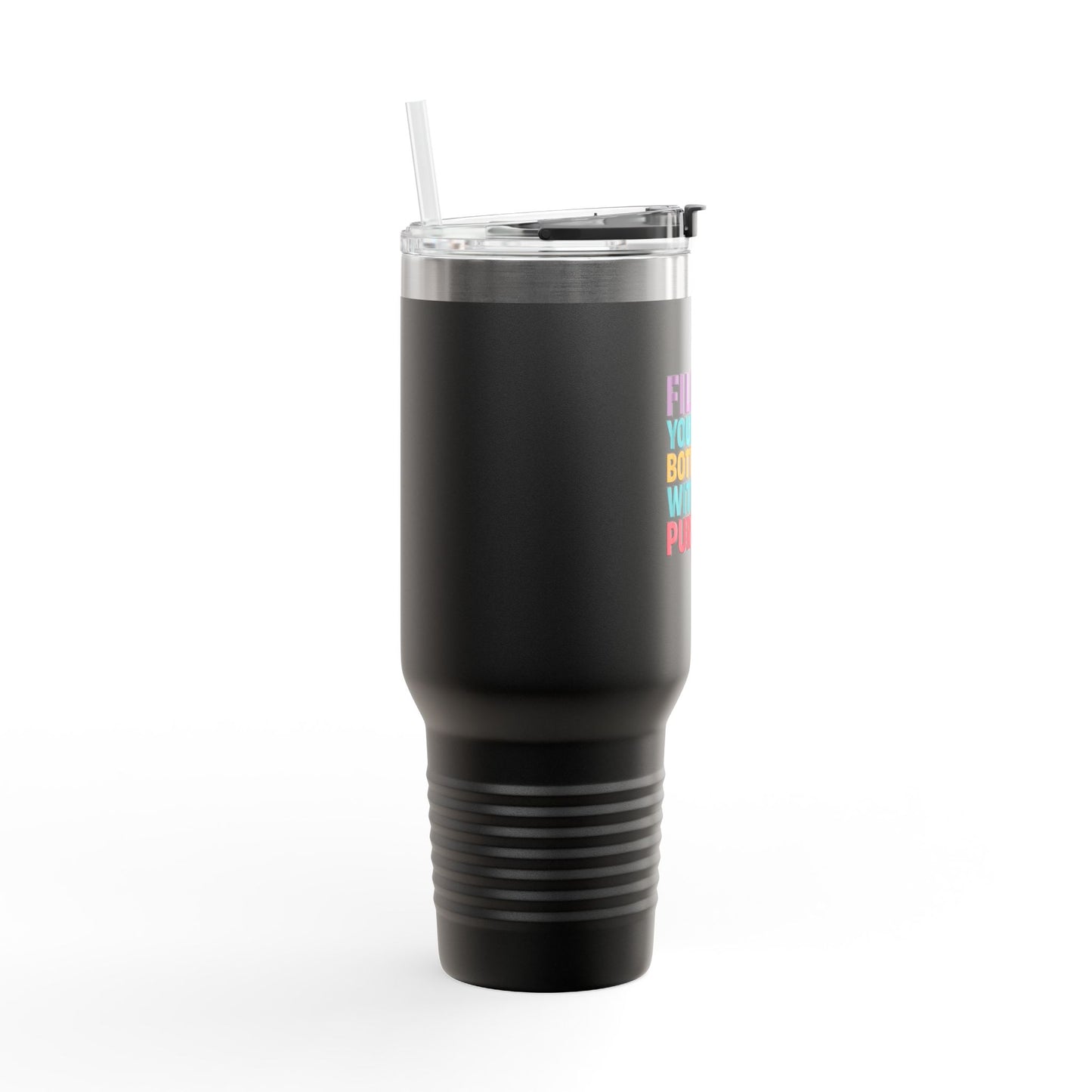 Purposeful Insulated Travel Mug | 40oz Water Bottle | Motivational Drink Container | Holiday Gift | Eco-Friendly Hydration