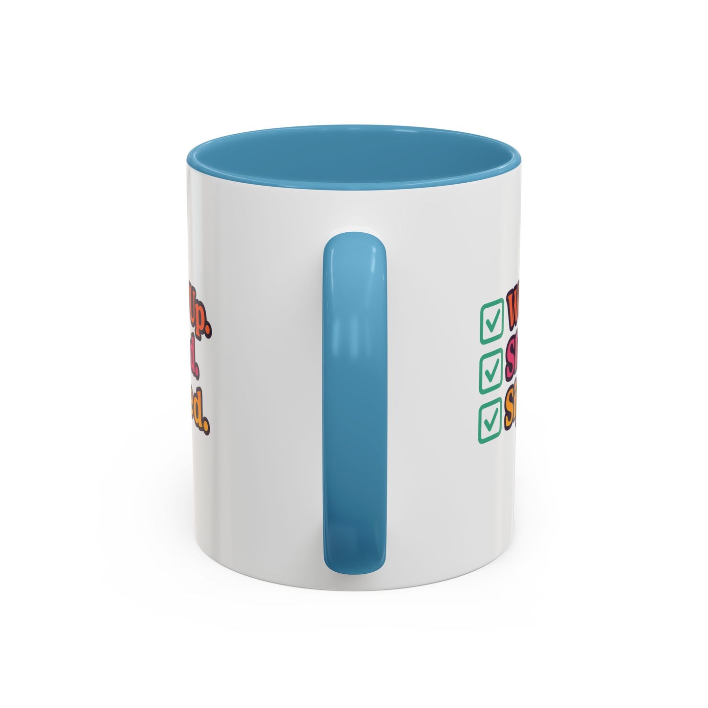 Woke Up Slayed Sipped Coffee Mug, Motivational Mug Gift, Fun Coffee Cup, Inspirational Office Mug, Morning Routine Mug