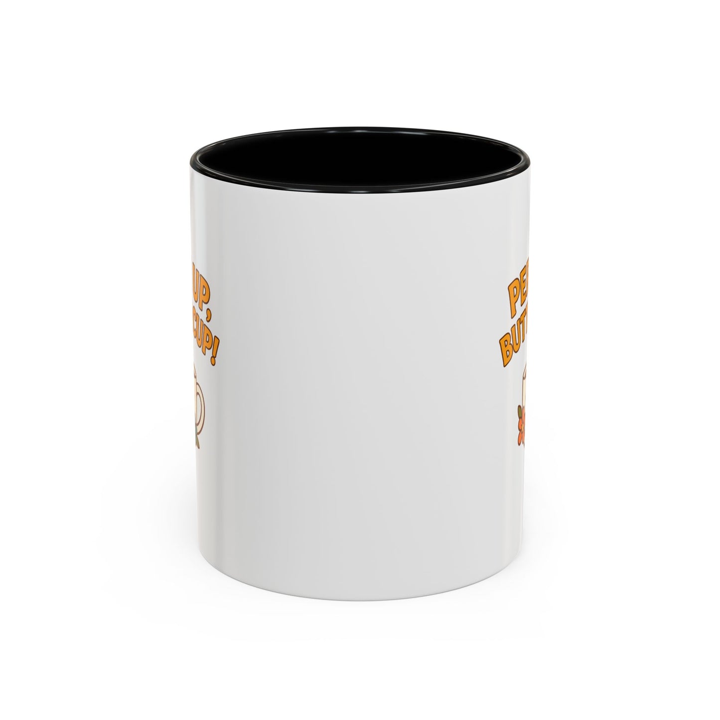 Perk Up, Buttercup! Cute Accent Coffee Mug for Daily Motivation, Gift for Coffee Lovers, Home Office Decor, Floral Tea Cup