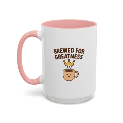 Brewed for Greatness Coffee Mug - Motivational Ceramic Cup, Office Gift, Home Decor, Birthday Present, Tea Lovers