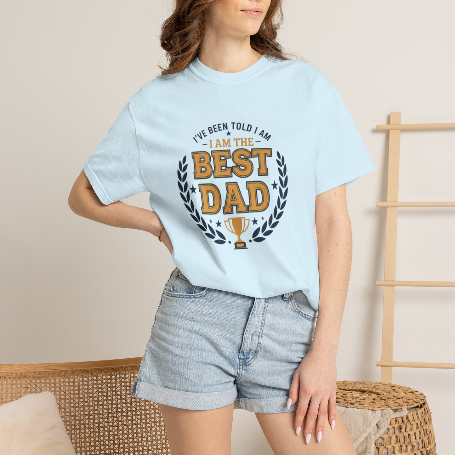 Best Dad T-Shirt - "I Am The Best Dad" Trophy Tee for Father's Day & Gifts